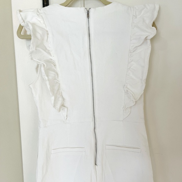 Free People Denim Ruffled Jumpsuit by En Saison - Picture 7 of 8